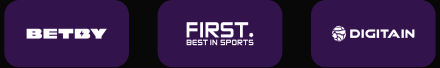 Sportsbooks integrados: BETBY, FIRST, DIGITAIN